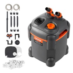 Ulkoinen akvaarionsuodatin ABS-muovi 113,6 l 8W 5W UV-lamppu