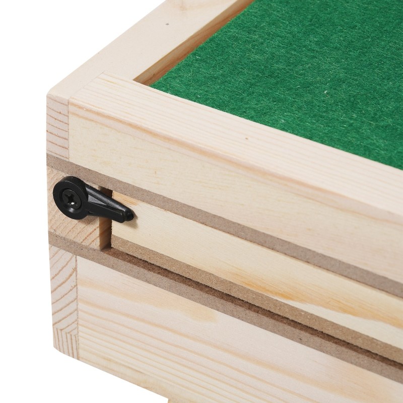 Palapelipöytä mäntyinen 1500 palan kolmiportaisesti kallistettava neljä laatikkoa läpinäkyvä kansi