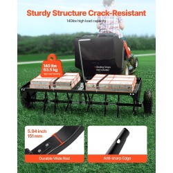 Vedettävä rautainen reikäilmastin 48 tuuman työleveys yleismallisella vetokytkimellä