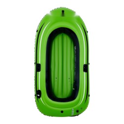 Ilmatäytteinen PVC vene 2 hengelle kalastukseen kantavuus 226 8 kg alumiinisilla airoilla