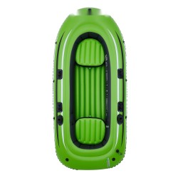 Puhallettava PVC vene 3 hengelle 340 kg kantavuus 2 istuinta alumiinimelat ja pumppu