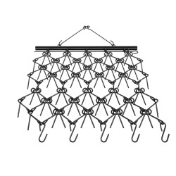 Ketjuäes Q235 teräs 1 22 x 1 22 m 69 piikkiä mönkijälle ja traktoreille