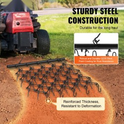 Ketjuäes Q235-teräs 1,22 x 1,22 m 69 piikkiä mönkijälle ja traktoreille