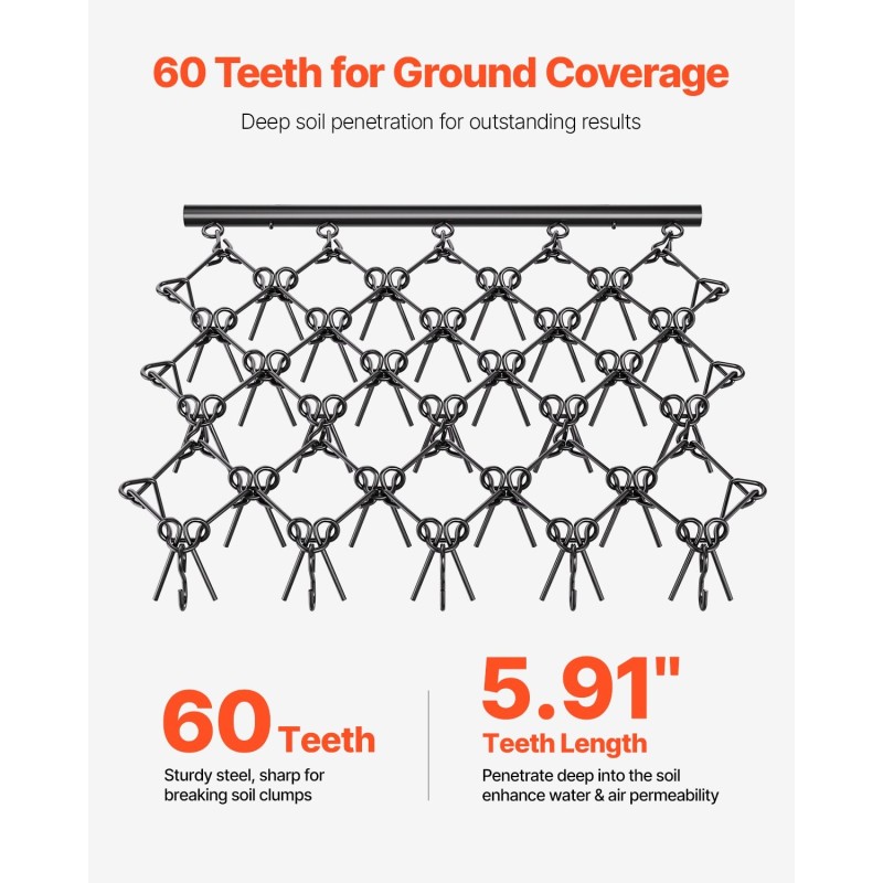 Kettoaura Q235-teräs 1780 x 1470 mm 60 hammasta maastoajoneuvoille ja traktoreille