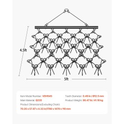 Kettoaura Q235-teräs 1780 x 1470 mm 60 hammasta maastoajoneuvoille ja traktoreille