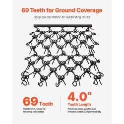 Ketjuäes Q235-teräs 88 tuuman työleveys 69 teräspiikkiä mönkijöille ja traktoreille