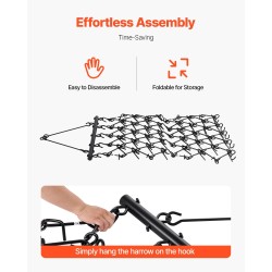 Ketjuäes Q235-teräs 88 tuuman työleveys 69 teräspiikkiä mönkijöille ja traktoreille