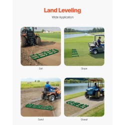 Vedettävä piikkiäes Q235-teräs 1830 mm työleveys säädettävät tangot soratien tasaus