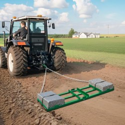 Vedettävä piikkiäes Q235-teräs 1830 mm työleveys säädettävät tangot soratien tasaus