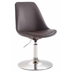 Maverick moderni säädettävä pyörivä tekonahkatuoli metallijalustalla