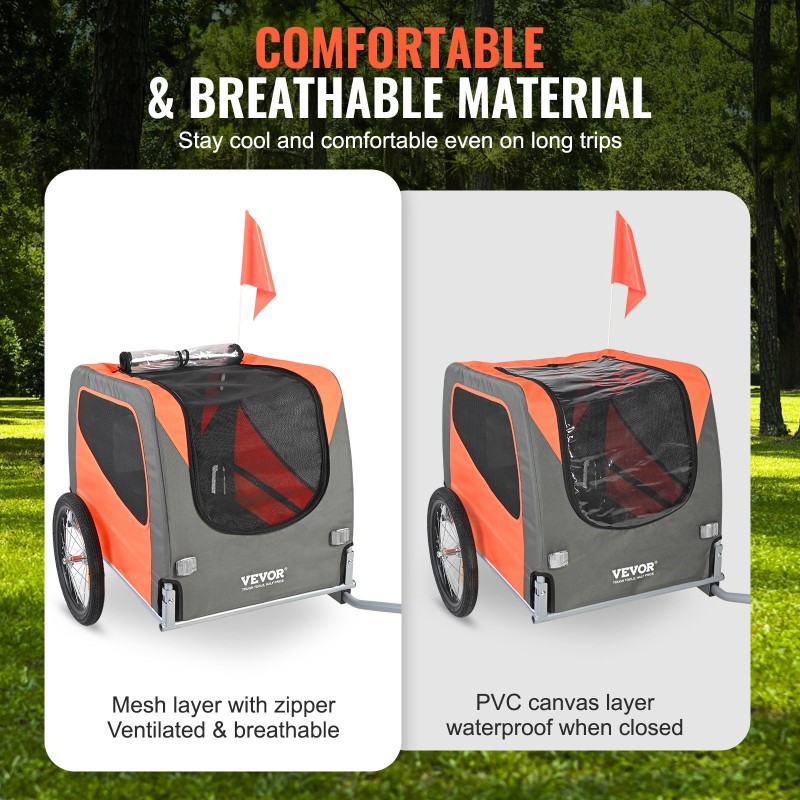 Polkupyörän lemmikkiperäkärry taittuva hiiliteräsrunko kolmenkymmenen kilon kantavuus pikalukitteiset pyörät yleismallinen