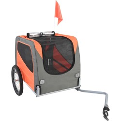 Polkupyörän lemmikkiperäkärry taittuva hiiliteräsrunko kolmenkymmenen kilon kantavuus pikalukitteiset pyörät yleismallinen