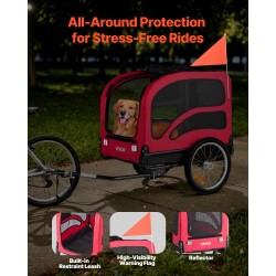 Koirapyöräkärry hiiliteräsrunko kestävä kangas taittuva runko maksimikantavuus neljäkymmentäviisi kiloa