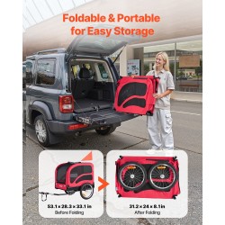 Koirapyöräkärry hiiliteräsrunko kestävä kangas taittuva runko maksimikantavuus neljäkymmentäviisi kiloa