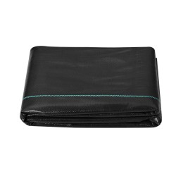 Rikkaruohokangas kudottu polypropeeni 1,2 x 30,5 m 108 g/m² puutarha musta