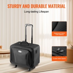 Meikkilaukku suuri kolmikerroksinen Oxford-kangas vettä hylkivä pyörillä kantokahvalla olkahihnalla