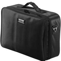 Meikkilaukku suuri kolmiosainen oxfordkankaasta vesitiivis kädensijalla ja olkahihnalla