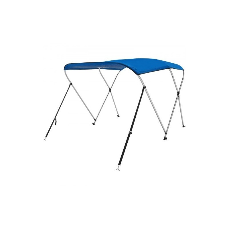 Bimini-venehuppu 900D polyesterikangas 3-kaareinen alumiinirunko 1,83 m pituus 137-152 cm leveys