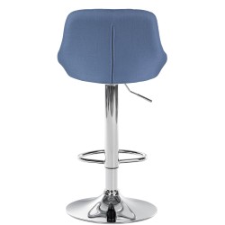 Tyylikäs säädettävä baarijakkara kääntyvällä istuimella ja jalkatuella