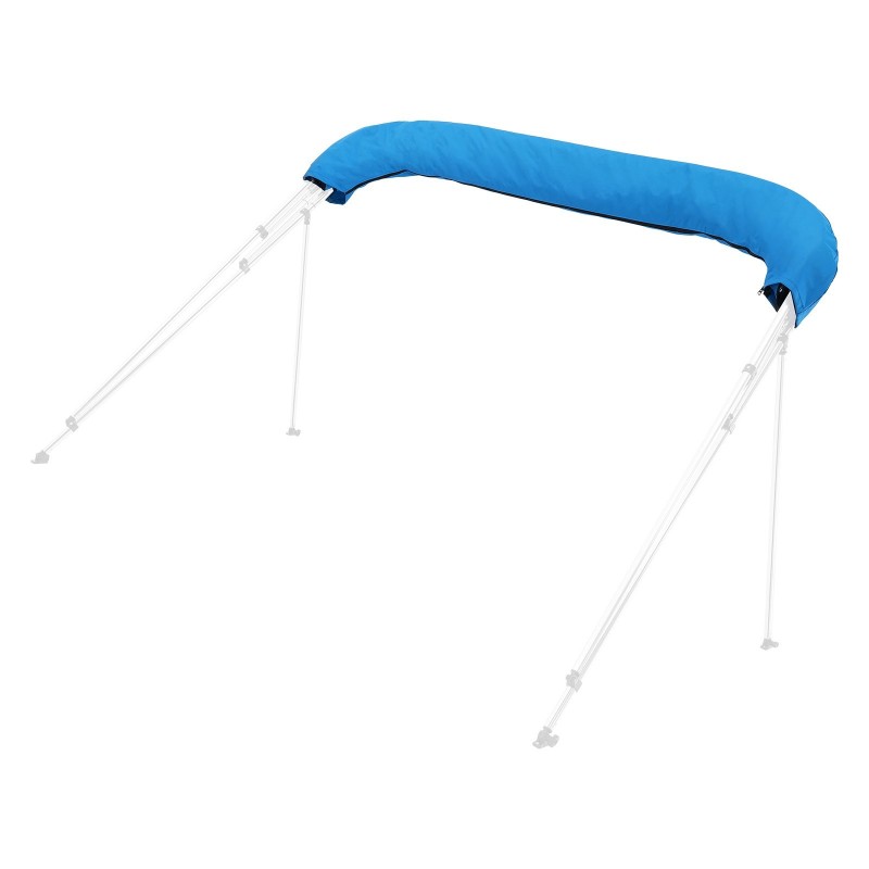 4-kaarinen bimini-katospäällinen 600D polyesterikangas veneelle pacificsininen säilytyslaukulla