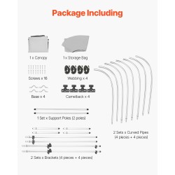 Bimini-katos 4-kaarinen 600D polyesterikangas alumiinirunko vedenpitävä vaaleanharmaa säilytyslaukulla