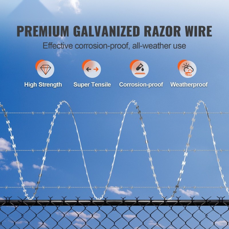 Partalanka kuumasinkitty teräs 75 metriä 5 rullaa spiraalimuotoinen aitojen korotukseen