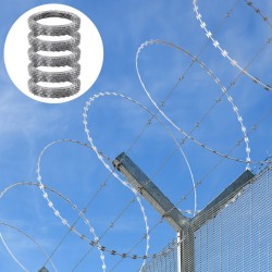 Partalanka kuumasinkitty teräs 75 metriä 5 rullaa spiraalimuotoinen aitojen korotukseen