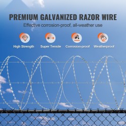 Partalanka kuumasinkitty teräs kolme rullaa 45 metriä kaksoiskierre suojakäsineet