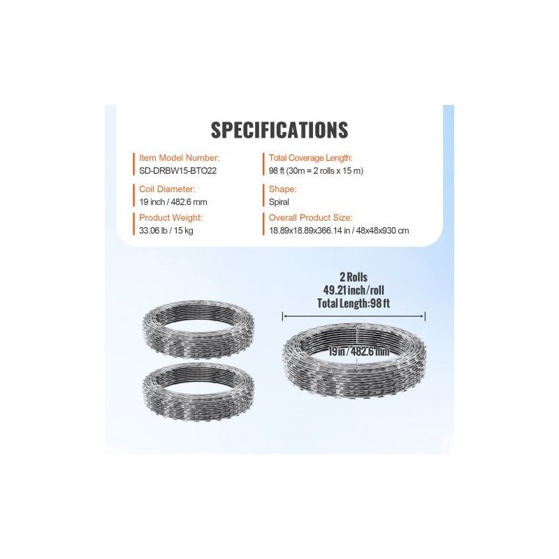 Kuumasinkitty teräs partalanka kolmekymmentä metriä kaksi rullaa kaksoiskierre aidan korotukseen