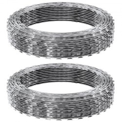 Kuumasinkitty teräs partalanka kolmekymmentä metriä kaksi rullaa kaksoiskierre aidan korotukseen