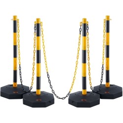 Liikenteen ohjaustolppasarja 4 kpl muovia täytettävä pohja 860 mm