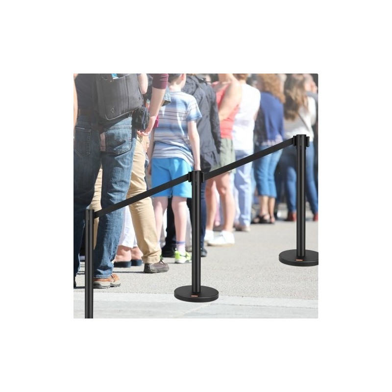 Jononohjaustolpat hiiliterästä 2 kappaletta 2 m nauha betonitäytteiset jalustat