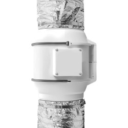 Eristetty joustokanava 158 mm 7,62 m kolmikerroksinen lasikuitueristeellä mukana 2 kanavaklemmaria