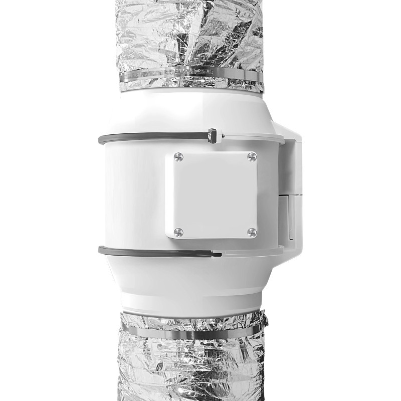 Eristetty joustava ilmanvaihtokanava 130 mm 7,62 m lasikuitueriste kaksi kiristintä kolmikerroksinen