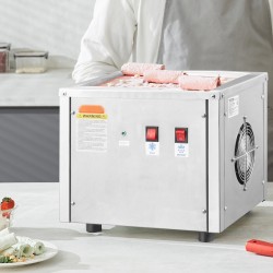 Rullajäätelökone integroidulla kompressorilla 280 x 240 mm paistopinnalla 304 ruostumatonta terästä