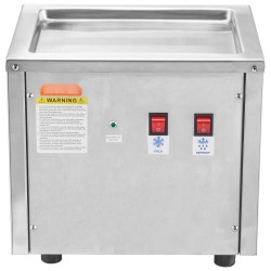 Rullajäätelökone integroidulla kompressorilla 280 x 240 mm paistopinnalla 304 ruostumatonta terästä