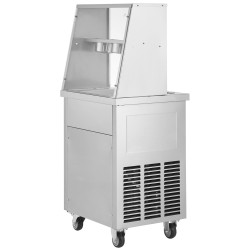 Jäätelörullakone ruostumatonta terästä 350 x 350 mm kompressorilla ammattikäyttöön