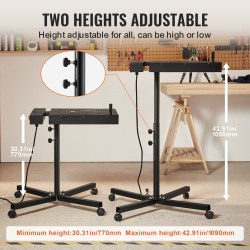 Silkkipainokuivain 18x25 tuumaa teräsrunko säädettävä korkeus 360 asteen kääntö