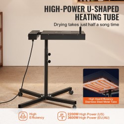 Flash-kuivain silkkipainatukseen 18 x 25 tuuman kuivausalue säädettävä lämpötila