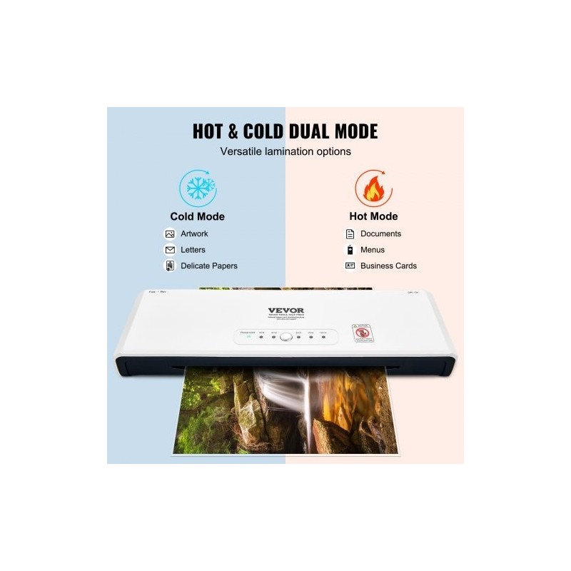 Laminointilaite kolmetoista tuuman nelirullainen kaksitoiminen kuuma ja kylmä