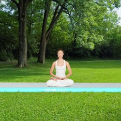 Ilmatäytteinen voimistelumatto PVC 4,9 m 101 cm 10 cm sähköpumpulla