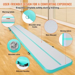 Ilmatäytteinen harjoittelumatto PVC-tarpauliinista 6,1 metriä 600 watin pumpulla