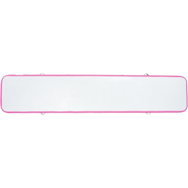 Ilmatäytteinen PVC-voimistelumatto 4980x1010x100 mm pinkki 600W pumppu sisä- ja ulkokäyttöön