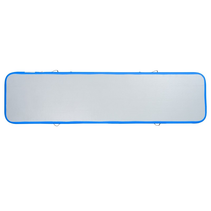 Ilmatäytteinen PVC-voimistelumatto 398x101x10 cm 4 tuumaa 600W pumppu sininen