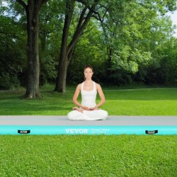 Ilmatäytteinen voimistelumatto PVC 100 mm paksu 3000x1010 mm mintunvihreä 600W pumppu mukana