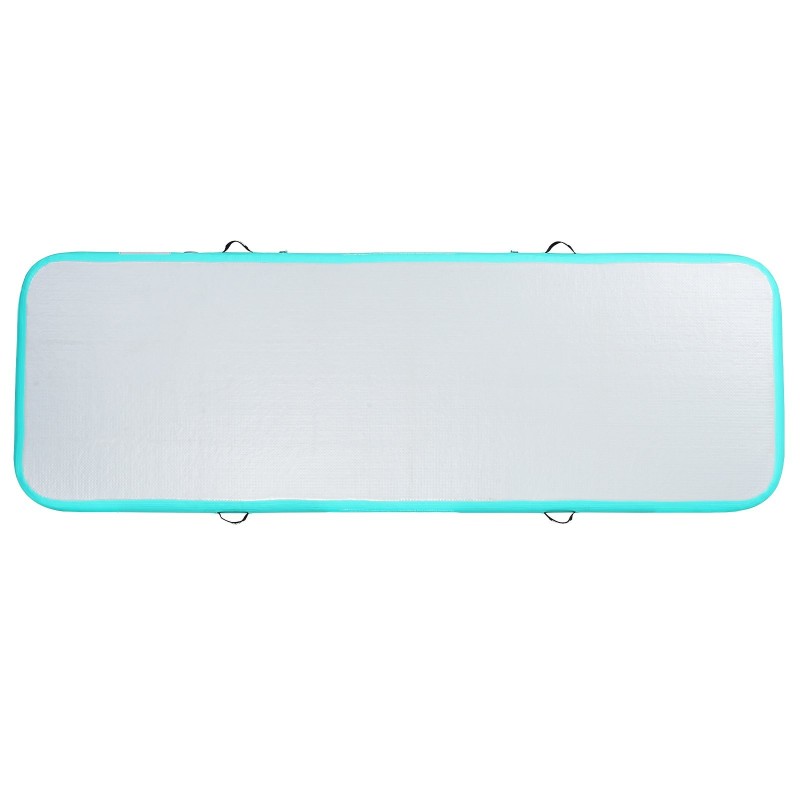 Ilmatäytteinen voimistelumatto PVC 100 mm paksu 3000x1010 mm mintunvihreä 600W pumppu mukana