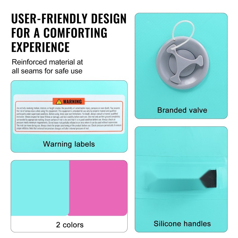 Pyöreä täytettävä PVC-ilmarulla 800 x 1325 mm 600W sähköpumpulla mintunvihreä