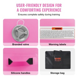 Täytettävä PVC voimistelumattosetti 2-osainen 3000x1010x100 mm sisältää ilmarullan ja 600W pumpun