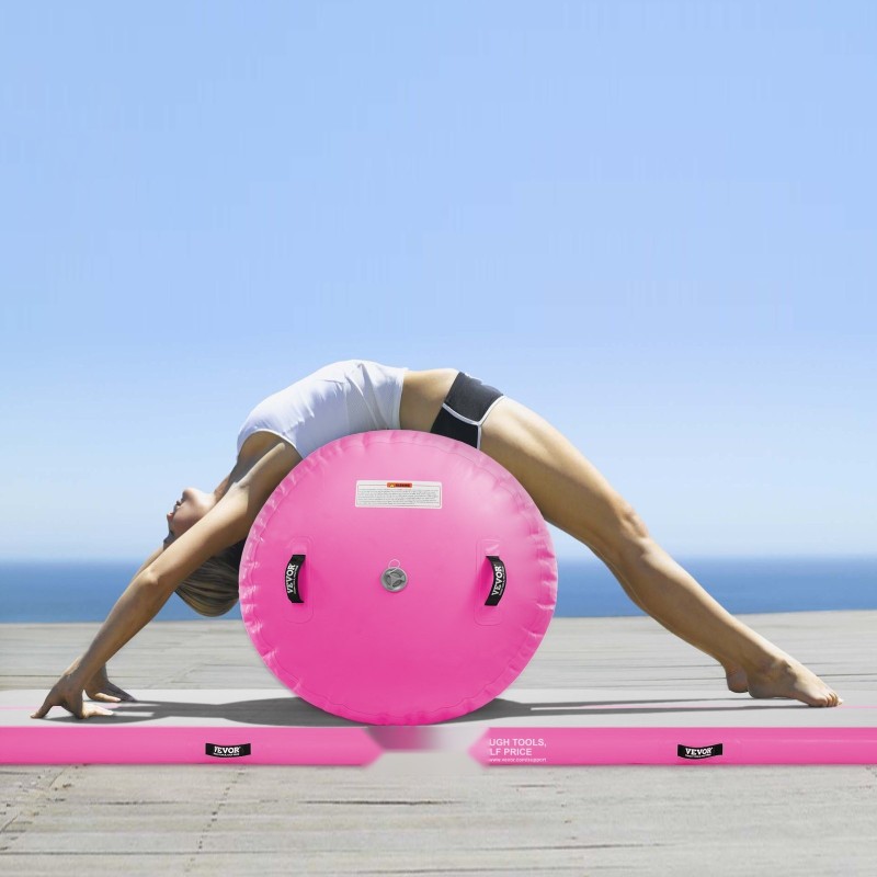 Täytettävä PVC voimistelumattosetti 2-osainen 3000x1010x100 mm sisältää ilmarullan ja 600W pumpun