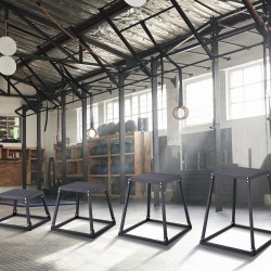 Plyometriset hyppylaatikot 12, 18, 24 ja 30 tuumaa musta liukumaton pinta